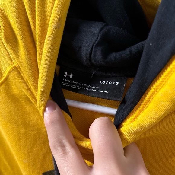 Under Armour Yellow Hoodie - Picture 4 of 4